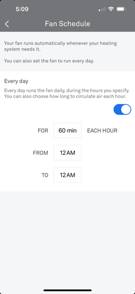Fan Schedule